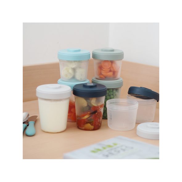 BEABA SADA KELÍMKŮ NA JÍDLO 4X 150ML / 4X 250ML - DĚTSKÉ HRNEČKY - KRMENÍ