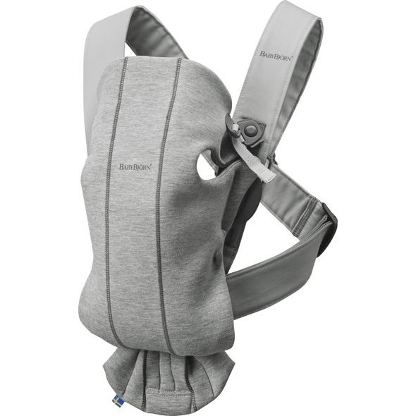 BABYBJÖRN NOSÍTKO MINI LIGHT GREY 3D JERSEY - KLOKANKY A ŠÁTKY - NOŠENÍ & SPORT