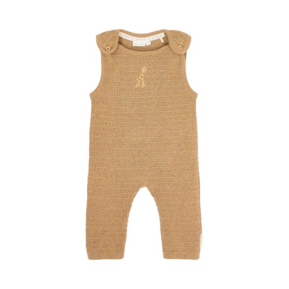 LITTLE DUTCH OVERAL PLETENÝ BEZ RUKÁVŮ SAFARI FRIENDS SOFT TAN VEL. 68 - OVERALY - PRO DĚTI
