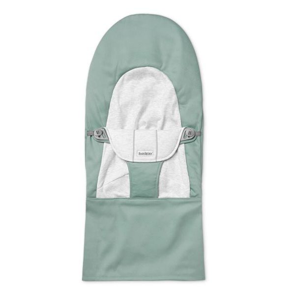 BABYBJORN BABYBJORN POTAH NA LEHÁTKO LIGHT SAGE/GREY JERSEY WOVEN - LEHÁTKA A HOUPADLA - SPINKÁNÍ