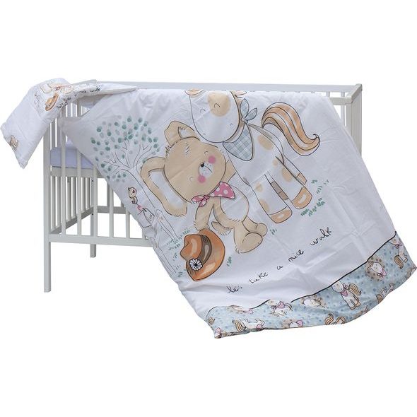 SCARLETT DĚTSKÁ POSTÝLKA S KOMPLETNÍ VÝBAVOU SCARLETT 120 X 60 CM - SUBRA - DŘEVĚNÉ POSTÝLKY - SPINKÁNÍ