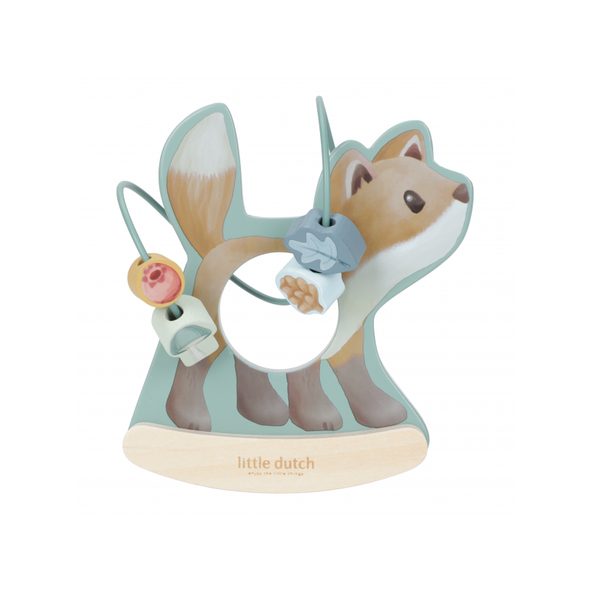 LITTLE DUTCH LIŠKA SE SPIRÁLOU DŘEVĚNÁ FOREST FRIENDS - MOTORICKÉ A HRY - PRO DĚTI