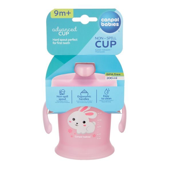 CANPOL BABIES NEVYLÉVACÍ HRNÍČEK BUNNY & COMPANY 200 ML - KOJENECKÉ LAHVE - KRMENÍ