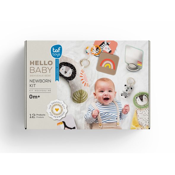 TAF TOYS SADA HRAČEK HELLO BABY - HRA NA BŘÍŠKU - PRO DĚTI