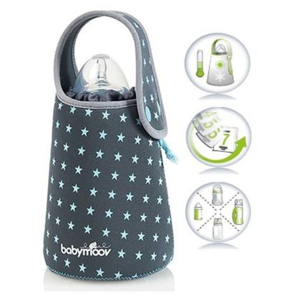 BABYMOOV OHŘÍVAČ LAHVÍ CESTOVNÍ BLUE STARS - OHŘÍVAČKY MLÉKA A STRAVY - KRMENÍ