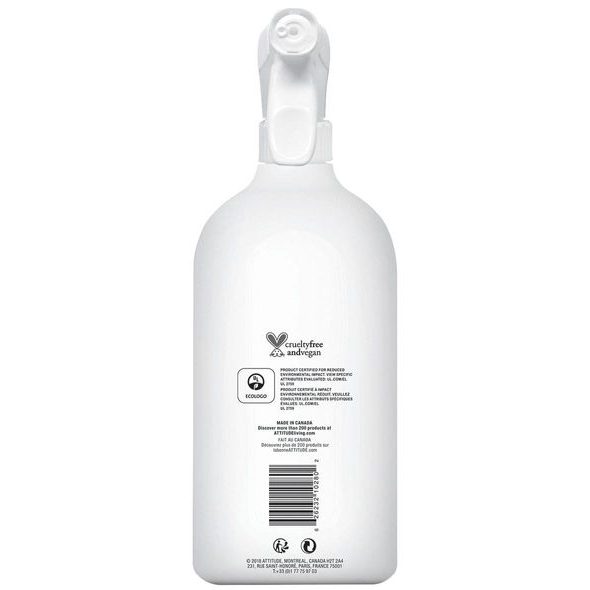 ATTITUDE ČISTIČ NA SKLO A ZRCADLA S VŮNÍ CITRONOVÉ KŮRY S ROZPRAŠOVAČEM 800 ML - DĚTSKÉ PRACÍ A MYCÍ PROSTŘEDKY - KOUPÁNÍ A ZDRAVÍ