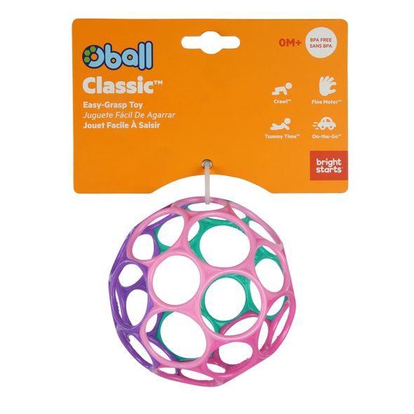 OBALL HRAČKA OBALL™ CLASSIC 10 CM RŮŽOVO/FIALOVÁ 0M+ - KOUSÁTKA - PRO DĚTI