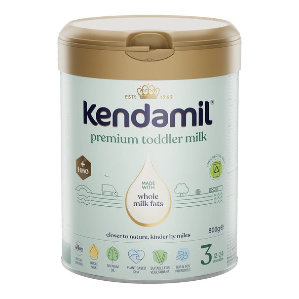 KENDAMIL PREMIUM 3 HMO+ (800 G) - KOJENECKÁ MLÉKA - KRMENÍ