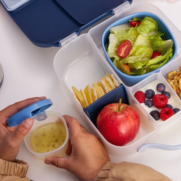 B.BOX SADA KRABIČEK SNACK TUBS 3KS - MODRÉ - USKLADNĚNÍ JÍDLA - KRMENÍ