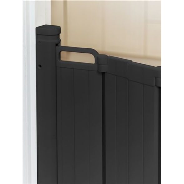 BABY DAN BABYDAN LAMELOVÁ ZÁBRANA ALMA BLACK 55-89CM, ŠROUBOVACÍ - BEZPEČNOST DĚTÍ V DOMÁCNOSTI - KOUPÁNÍ A ZDRAVÍ