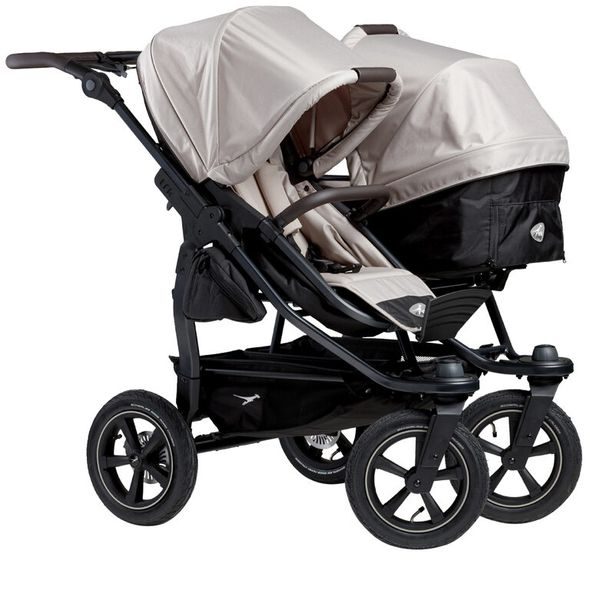 TFK TFK SET DUO2 FRAME 2025 - AIR WHEEL CARRYCOT + SEAT SAND - KOČÁRKY PRO DVOJČATA - KOČÁRKY A PŘÍSLUŠENSTVÍ