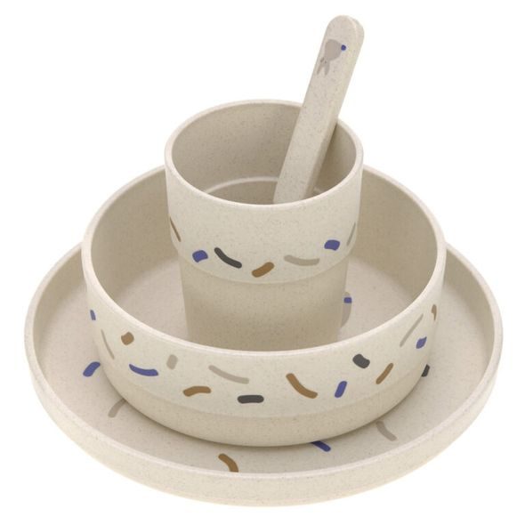 LÄSSIG DISH SET PP/CELLULOSE LITTLE MATEYS ROYAL BLUE - VÝHODNÉ SADY - KRMENÍ