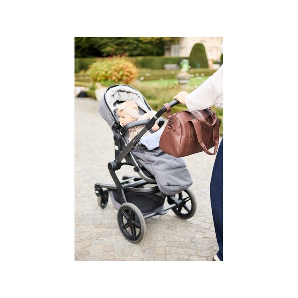 CHILDHOME PŘEBALOVACÍ TAŠKA MOMMY CLUB SIGNATURE VEGAN LEATHER DARK BROWN - PŘEBALOVACÍ TAŠKY - KOČÁRKY A PŘÍSLUŠENSTVÍ