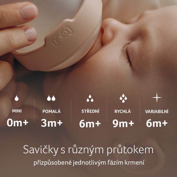 LOVI SAVIČKA DYNAMICKÁ MAMMAFEEL 3M+ 1KS POMALÁ - SAVIČKY A PÍTKA - KRMENÍ