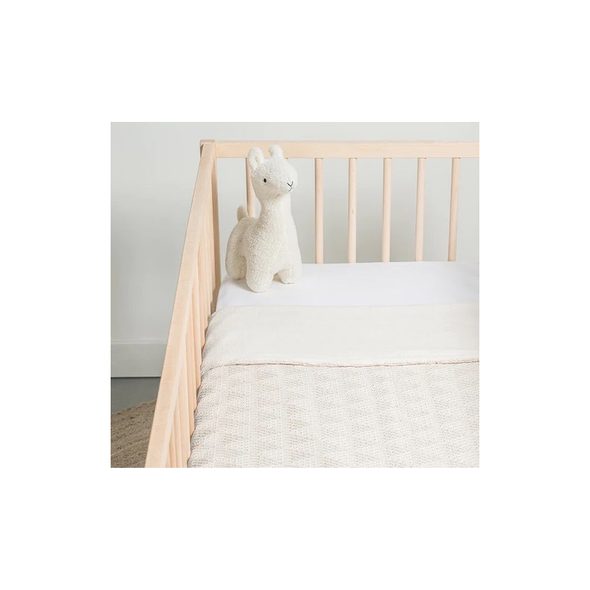 JOLLEIN DEKA PLETENÁ / FLEECE 75X100 CM RIVER KNIT CREAM WHITE - DĚTSKÉ DEKY PRO MIMINKA - SPINKÁNÍ