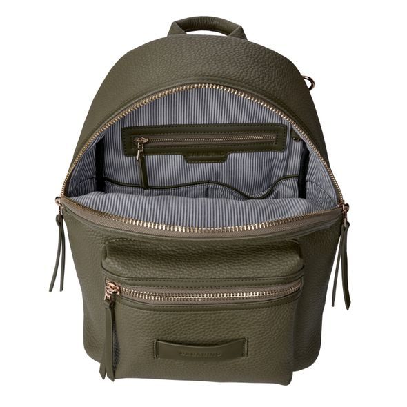 BABABING LUCA TAŠKA /BATOH, VEGANSKÁ KŮŽE, OLIVE - PŘEBALOVACÍ BATOHY - KOČÁRKY A PŘÍSLUŠENSTVÍ