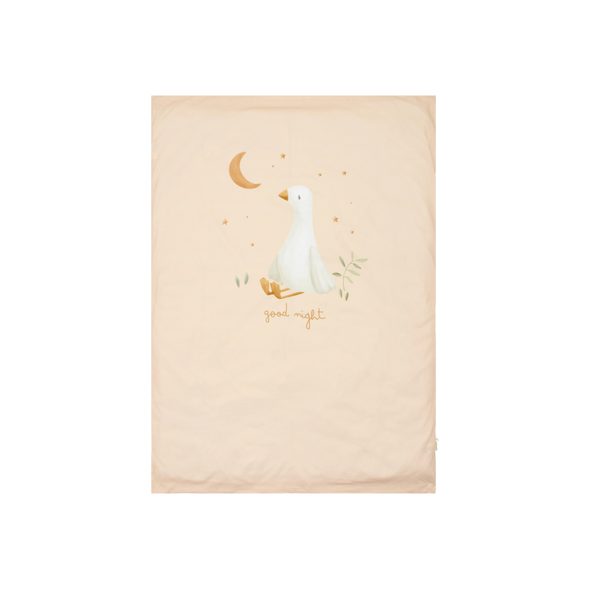 LITTLE DUTCH POVLEČENÍ 140X100 A 40X60 CM HUSA NEWBORN NATURALS - POVLEČENÍ DO POSTÝLKY - SPINKÁNÍ