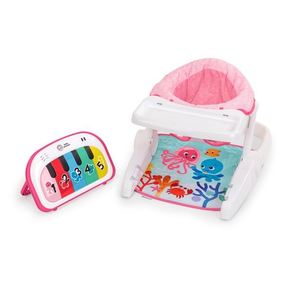BABY EINSTEIN SEDÁK INTERAKTIVNÍ 4V1 TAPPIN' TUNES™ LEARN-TO-SIT™, 4M+, PINK - HRAČKY SE ZVUKY - PRO DĚTI
