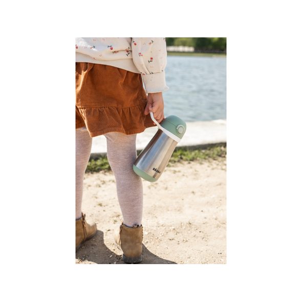 BEABA HRNEK TERMOIZOLAČNÍ NEREZ 350ML SAGE GREEN - TERMOOBALY A TERMOSKY - KRMENÍ