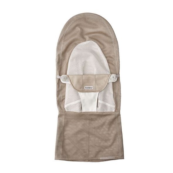 BABYBJORN BABYBJORN POTAH NA LEHÁTKO SOFT GREY BEIGE/WHITE MESH - LEHÁTKA A HOUPADLA - SPINKÁNÍ