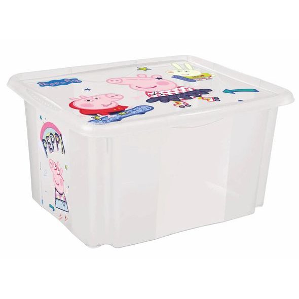 KEEEPER ÚLOŽNÝ BOX S VÍKEM MALÝ "PEPPA" - BOXY NA HRAČKY - SPINKÁNÍ
