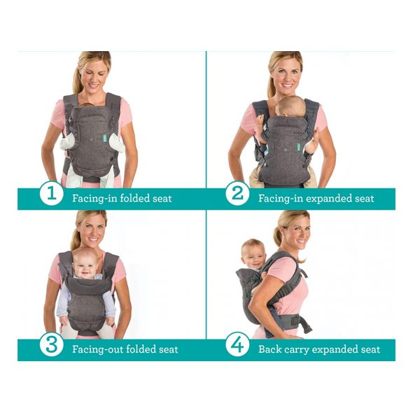 INFANTINO NOSÍTKO FLIP 4V1 CONVERTIBLE RAINBOW - ERGONOMICKÁ NOSÍTKA - NOŠENÍ & SPORT