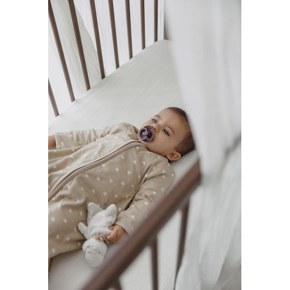 MEYCO SPACÍ VAK S RUKÁVY JERSEY 70CM SWEET HEART SAND/SOFT SAND - SPACÍ PYTLE - SPINKÁNÍ