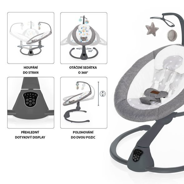 ZOPA LEHAČKA LULLABY - LEHÁTKA A HOUPADLA - SPINKÁNÍ