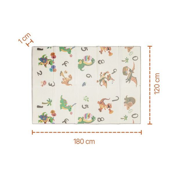 ZOPA MULTIFUNKČNÍ PĚNOVÁ SKLÁDACÍ PODLOŽKA OBOUSTRANNÁ 180X120 - HRACÍ PODLOŽKY NA ZEM - SPINKÁNÍ