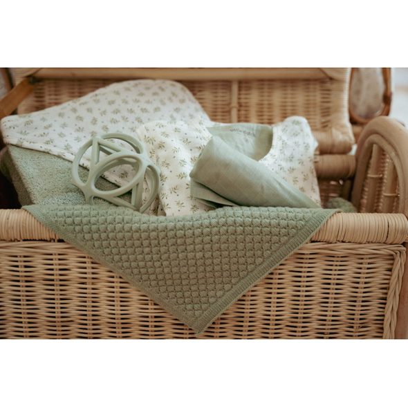 LITTLE DUTCH PLENA ZAVINOVACÍ 120X120 CM PURE SAGE - ZAVINOVACÍ PLENY / OSUŠKY VELKÉ - PŘEBALOVÁNÍ