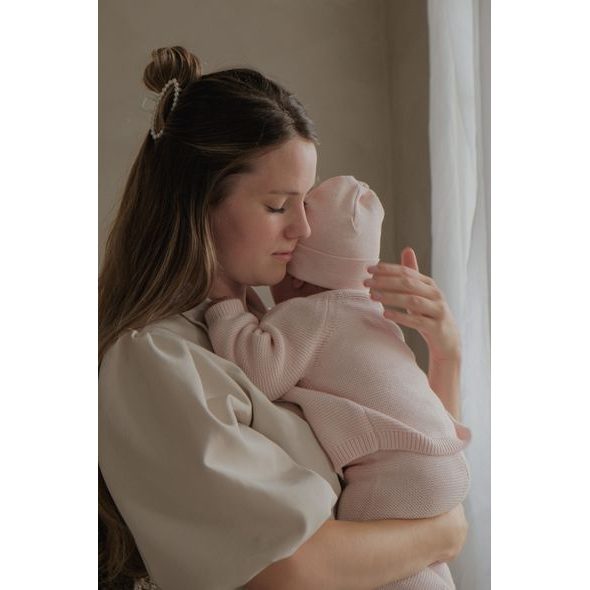 LODGER PLETENÝ SVETŘÍK MERINO TAN VEL. 56 - KABÁTKY, MIKINKY - PRO DĚTI