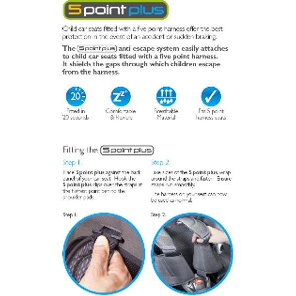 5POINT PLUS - BEZPEČNOSTNÍ SYSTÉM - DOPLŇKY K AUTOSEDAČKÁM - OUTLET