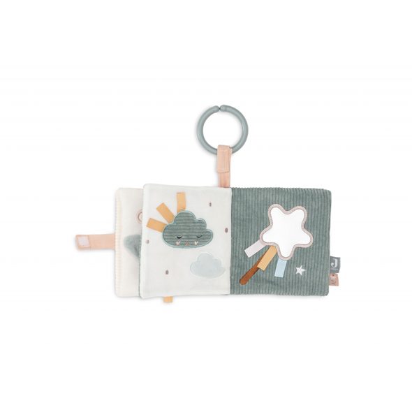 JOLLEIN TEXTILNÍ KNÍŽKA S AKTIVITAMI LOVELY BIRDS - KNÍŽKY PRO NEJMENŠÍ - PRO DĚTI