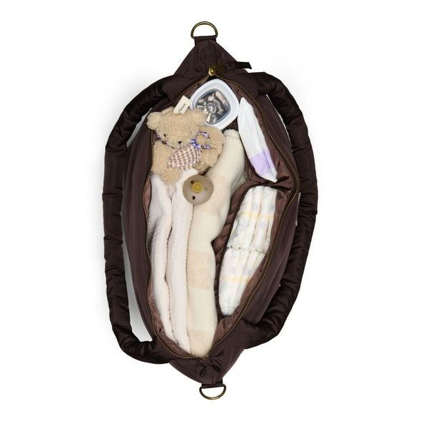STUDIO NOOS PUFFY DIAPER BAG PŘEBALOVACÍ TAŠKA BROWN - PŘEBALOVACÍ TAŠKY - KOČÁRKY A PŘÍSLUŠENSTVÍ