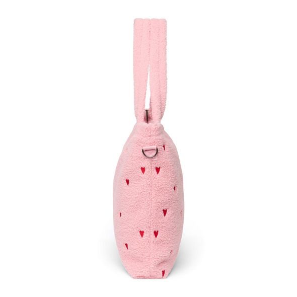STUDIO NOOS TEDDY DIAPER BAG - PŘEBALOVACÍ TAŠKA | LIGHT PINK HEARTS - PŘEBALOVACÍ TAŠKY - KOČÁRKY A PŘÍSLUŠENSTVÍ