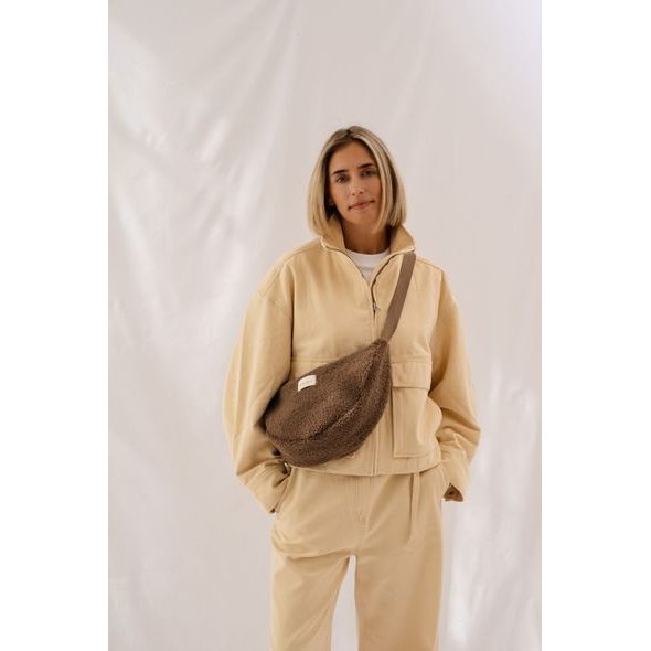 STUDIO NOOS TEDDY ADULT FANNY KABELKA BROWN - ORGANIZÉRY A KOŠÍKY - KOČÁRKY A PŘÍSLUŠENSTVÍ