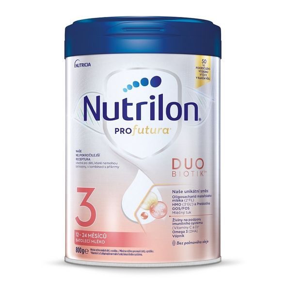 NUTRILON 3 BATOLECÍ MLÉKO PROFUTURA DUOBIOTIK 800G - KOJENECKÁ MLÉKA - KRMENÍ