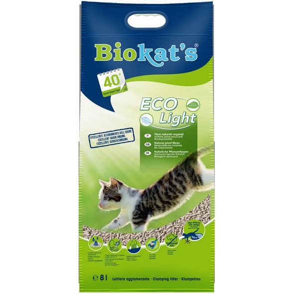 BIOKAT'S PODESTÝLKA ECO LIGHT TOFU 8L - PŘÍRODNÍ STELIVO PRO KOČKY - CHOVATELSKÉ POTŘEBY MALVÍKZOO