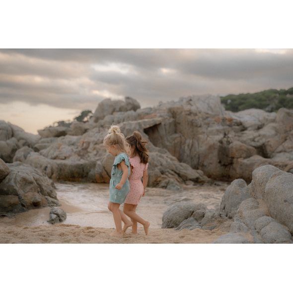 LITTLE DUTCH OVERAL LETNÍ OCEAN TREASURES SURF BLUE VEL. 98/104 - OVERALY - PRO DĚTI