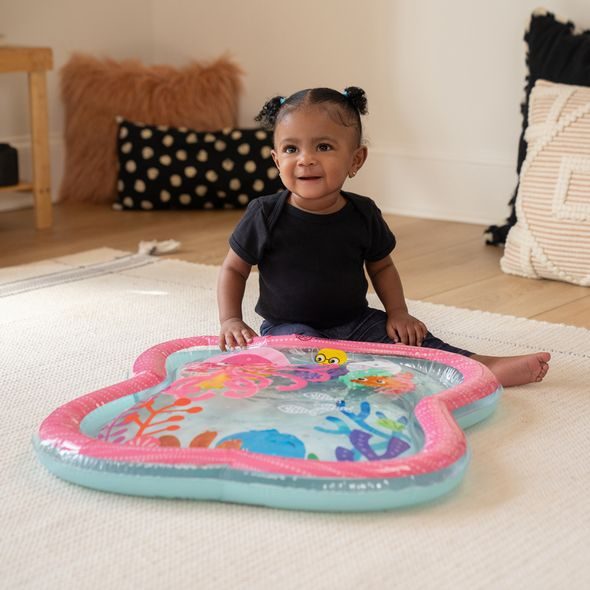 BABY EINSTEIN PODLOŽKA VODNÍ PRO ROZVOJ MOTORIKY JIGGLING JANET™ TUMMY TIME, 0M+ - HRACÍ DEKY - PRO DĚTI