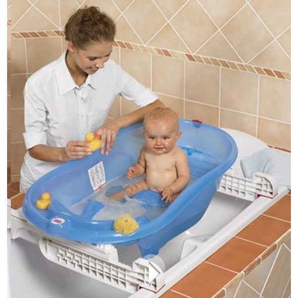 OK BABY VANIČKA ANATOMICKÁ ONDA EVOLUTION S DRŽÁKY NA VANU A TEPLOMĚREM - VANIČKY PLASTOVÉ - KOUPÁNÍ A ZDRAVÍ