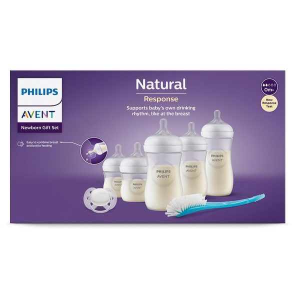 PHILIPS AVENT NOVOROZENECKÁ STARTOVNÍ SADA NATURAL RESPONSE SCD838/12 - KOJENECKÉ LAHVE - KRMENÍ
