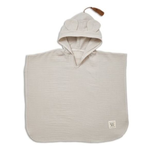 FUNNABABY MUŠELÍNOVÉ PONČO SAND BEIGE - OSUŠKY A DĚTSKÉ ŽUPANY - KOUPÁNÍ A ZDRAVÍ