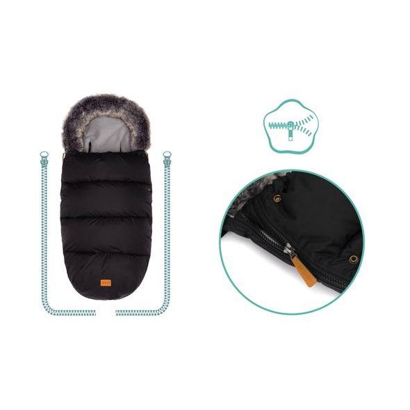 FILLIKID FUSAK ZIMNÍ MANASLU BLACK - FUSAKY DO KOČÁRKU - KOČÁRKY A PŘÍSLUŠENSTVÍ
