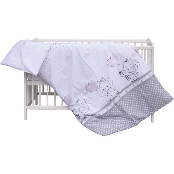 SCARLETT DĚTSKÁ POSTÝLKA S KOMPLETNÍ VÝBAVOU SCARLETT GUSTO 120 X 60 CM - RŮŽOVÁ - DŘEVĚNÉ POSTÝLKY - SPINKÁNÍ