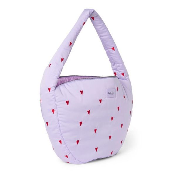 STUDIO NOOS PUFFY CROSS BODY BAG PURPLE HEARTS - ORGANIZÉRY A KOŠÍKY - KOČÁRKY A PŘÍSLUŠENSTVÍ