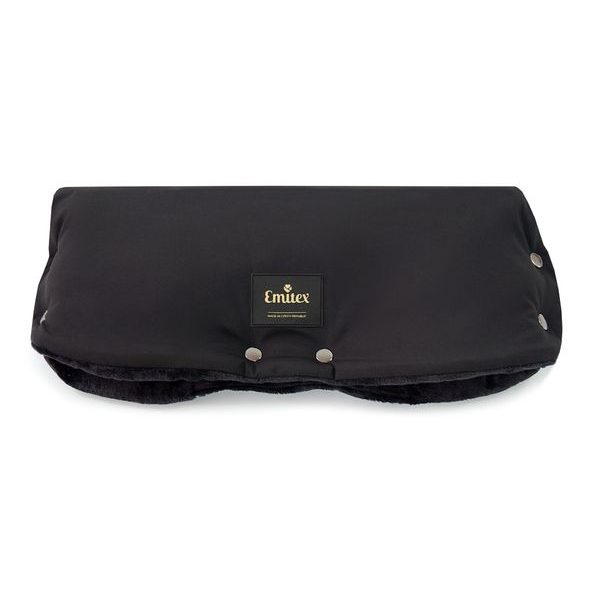EMITEX RUKÁVNÍK SOFT WILD BLACK - RUKÁVNÍKY NA KOČÁREK - KOČÁRKY A PŘÍSLUŠENSTVÍ