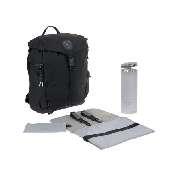 LÄSSIG FAMILY GREEN LABEL OUTDOOR BACKPACK BLACK - PŘEBALOVACÍ BATOHY - KOČÁRKY A PŘÍSLUŠENSTVÍ