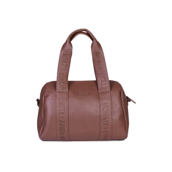 CHILDHOME PŘEBALOVACÍ TAŠKA MOMMY CLUB SIGNATURE VEGAN LEATHER DARK BROWN - PŘEBALOVACÍ TAŠKY - KOČÁRKY A PŘÍSLUŠENSTVÍ