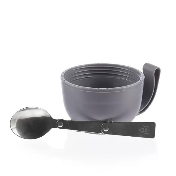 ZOPA TERMOSKA NA JÍDLO SE SILIKONOVÝM DRŽÁKEM 620ML - TERMOOBALY A TERMOSKY - KRMENÍ